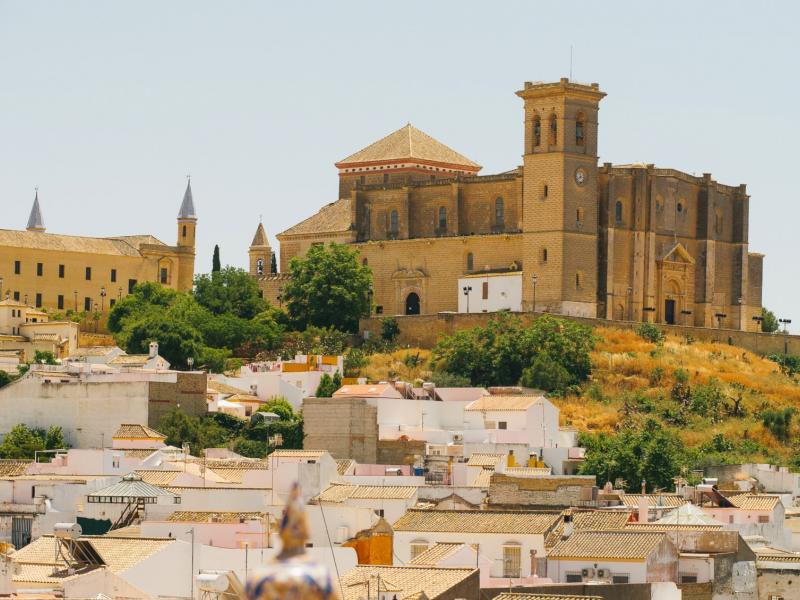 The Collegiate Church of Santa María de la Asunción perched on a hill in Osuna